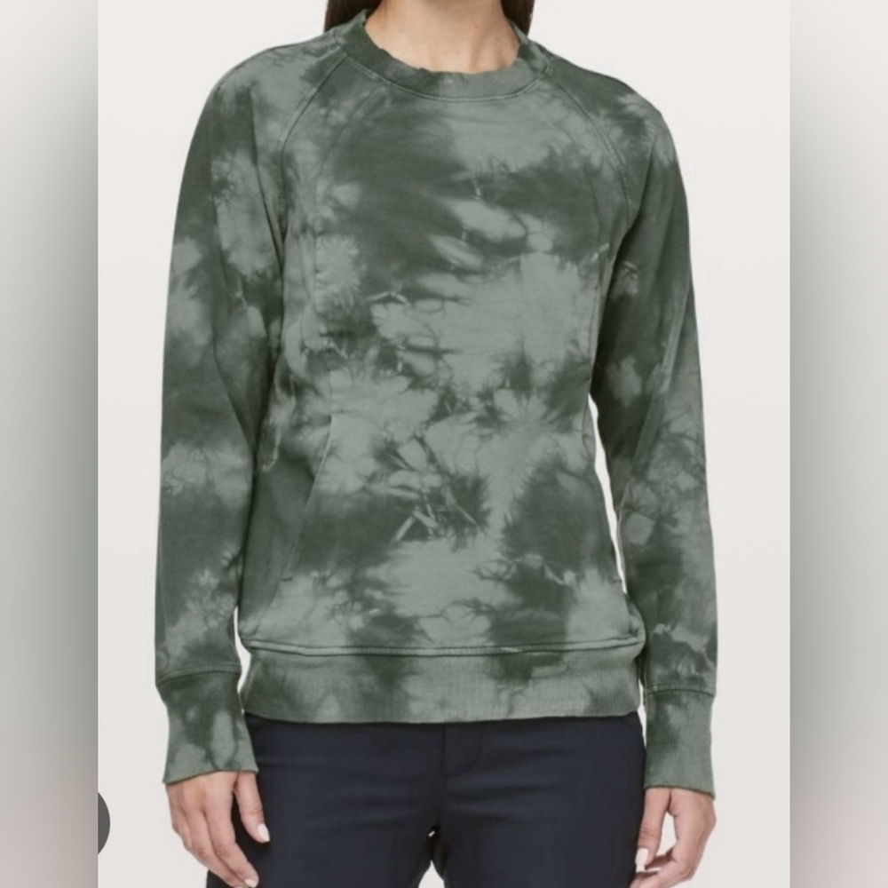 Women's Tie-Dye Sweatshirt - Green